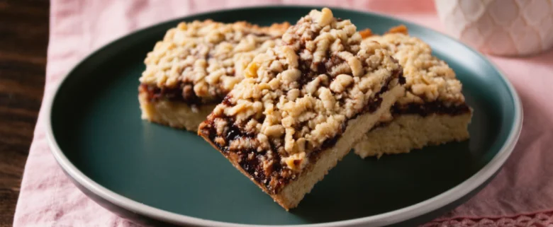 Povidlový koláč slices