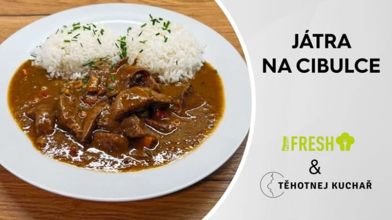 Játra na cibulce podává se s rýží jako hotový pokrm.