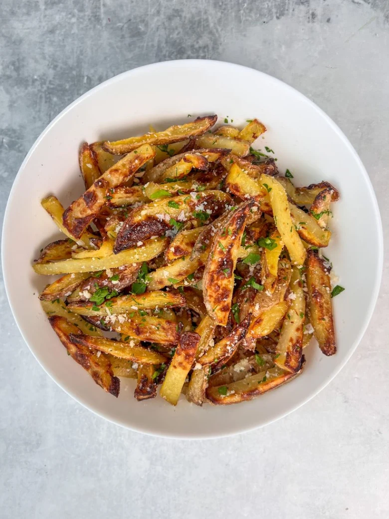 Baked home fries with herbs and cheese