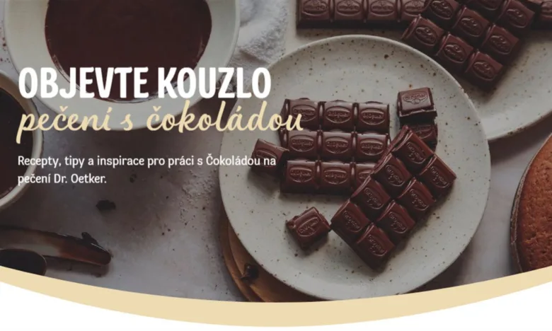 Čokoláda na talíři s práškem pro recepty.